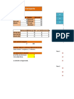 Problema de transporte y matriz