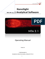 Nanosight NTA2.1 Software Manual