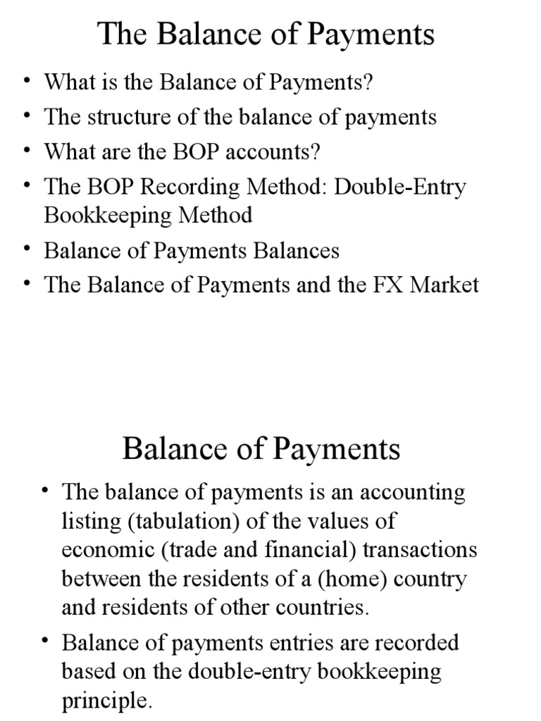 Understanding Balance of Payments Basics | PDF | Balance Of Payments ...