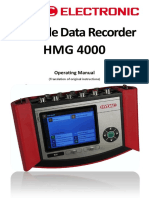 Portable Data Recorder HMG 4000: Operating Manual