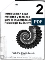 Amorin, David. Introducción A Los Métodos y Ténicas para La Investigación en Psicología Evolutiva