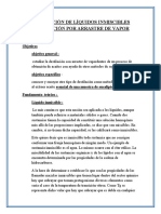 Destilación de Líquidos Inmiscibles Destilación Por Arrastre de Vapor