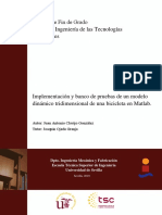 Implementación y Banco de Pruebas de Un Modelo Dinámico Tridimensional de Una Bicicleta en Matlab