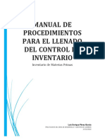 MANUAL DE PROCEDIMIENTOS (MATERIAS PRIMAS)