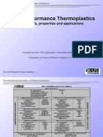 High Performance Thermoplastics: Materials, Properties and Applications