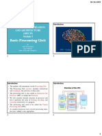 Basic Processing Unit: Computer Organization and Architecture (18EC35)