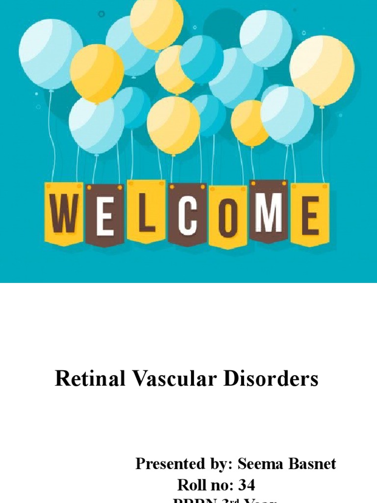 Retinal Vascular Disorders Overview | PDF | Retina | Blood Vessel