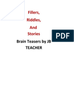 Fillers, Riddles, and Stories: Brain Teasers by JB Teacher
