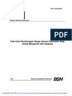 (ATAP) SNI 03-3436-2002 Tata Cara Perhitungan Harga Satuan Pekerjaan Atap Untuk Bangunan Dan Gedung