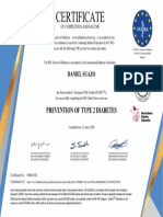 Certificate: Prevention of Type 2 Diabetes