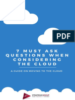 7 Must Ask Questions When Considering The Cloud