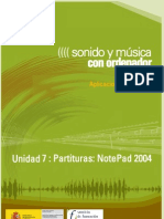 Modulo 2. Sonido y Musica Por Ordenador. 08 Partituras. NotePad 2004