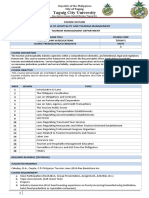 Tourism Laws & Regulation Course Outline