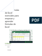Las 17 fórmulas de Excel esenciales para empezar y aprender fórmulas de Excel