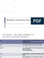 Section 9 of Income Tax Act 1961