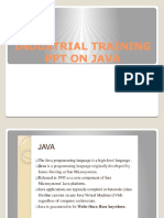 Industrial Training PPT On Java: BY-Ayushi Prabhakar 4 Year