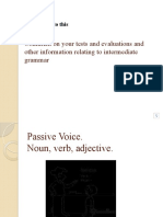 Passive Voices - Noun - Verb - Adjective - PPSX