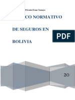 Burton Cortez Alberth, Marco Normativo de Seguros en Bolivia PDF