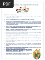 Pautas Orientativas para Padres de Niños Con Tdah