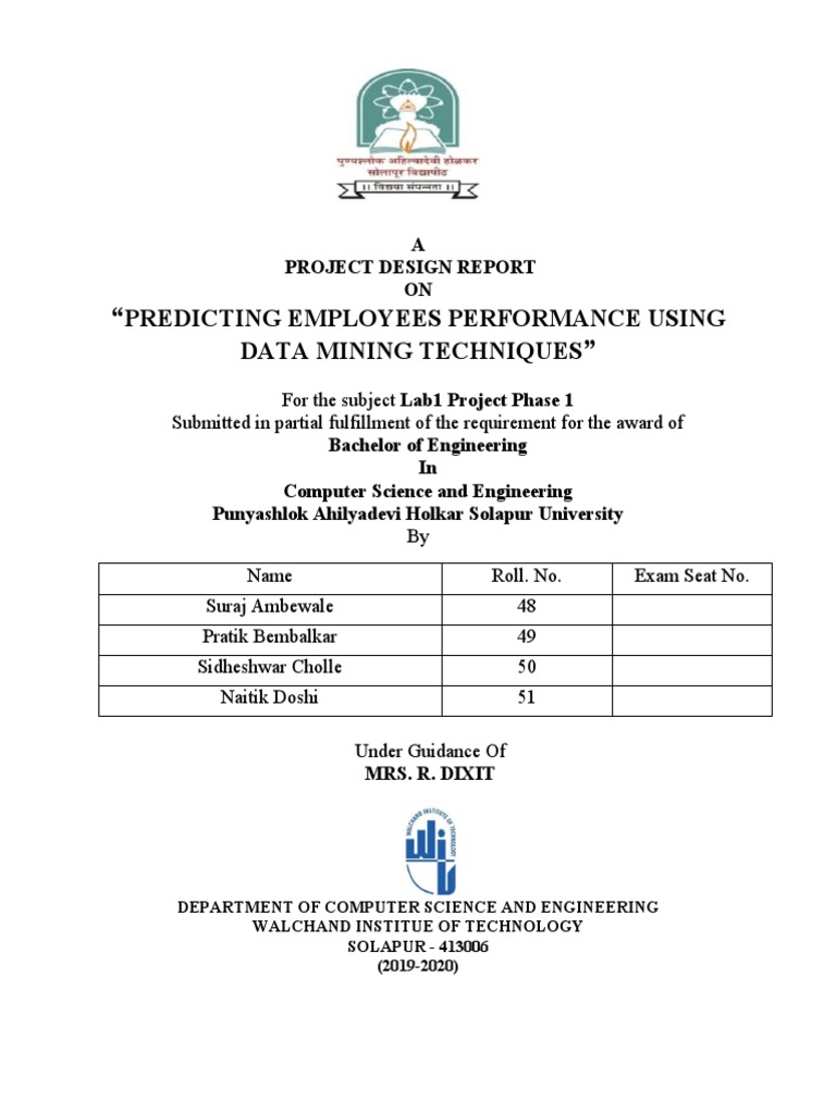 Predicting Employee Performance Model | PDF | Statistical ...