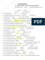 Indicatif - Subjonctif (1) - 2