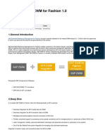 Document-SAP EWM For Fashion 1.0: 1.general Introduction