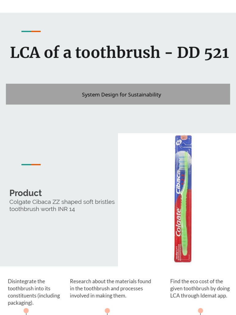 LCA Analysis of Colgate Toothbrush | PDF | Toothbrush | Plastic