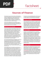 Sources of Finance