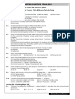 Chapter Practice Problems: Section (A) : Development of Periodic Table & Modern Periodic Table