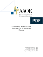 Accounting and Financial Policies and Procedures Manual