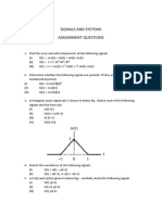 Signals and Systems Assignment