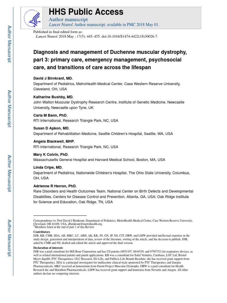 HHS Public Access | PDF | Mental Disorder | Learning Disability