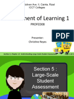 Assessment of Learning 1: Profed08