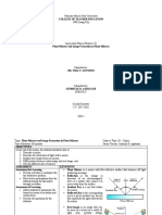 LESSON PLAN-Plane Mirrors and Image Formation in Plane Mirrors