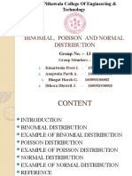 Binomial, Poisson & Normal Distribution