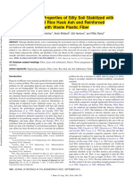 Engineering Properties of Silty Soil Stabilized With Lime and Rice Husk Ash and Reinforcedwith Waste Plast