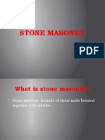 Stone Masonary
