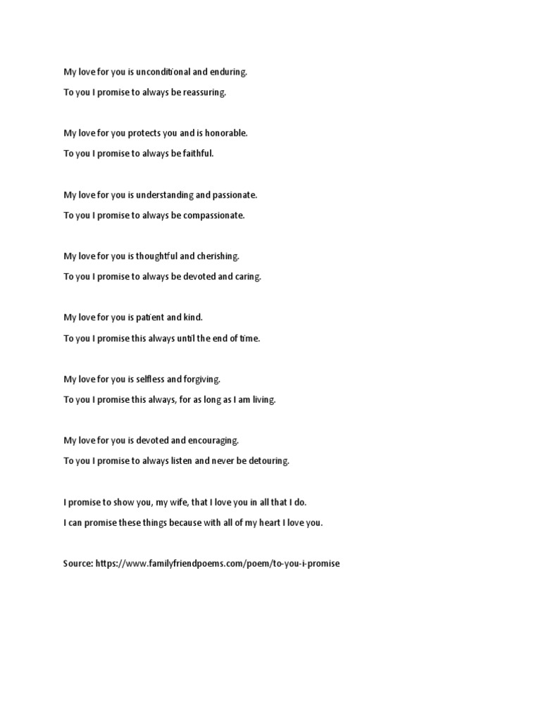 My Love For You Is Unconditional and Enduring | PDF | Self-Improvement