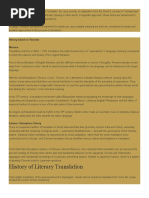 History of Literary Translation