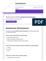 Questionario Alimentazione PDF