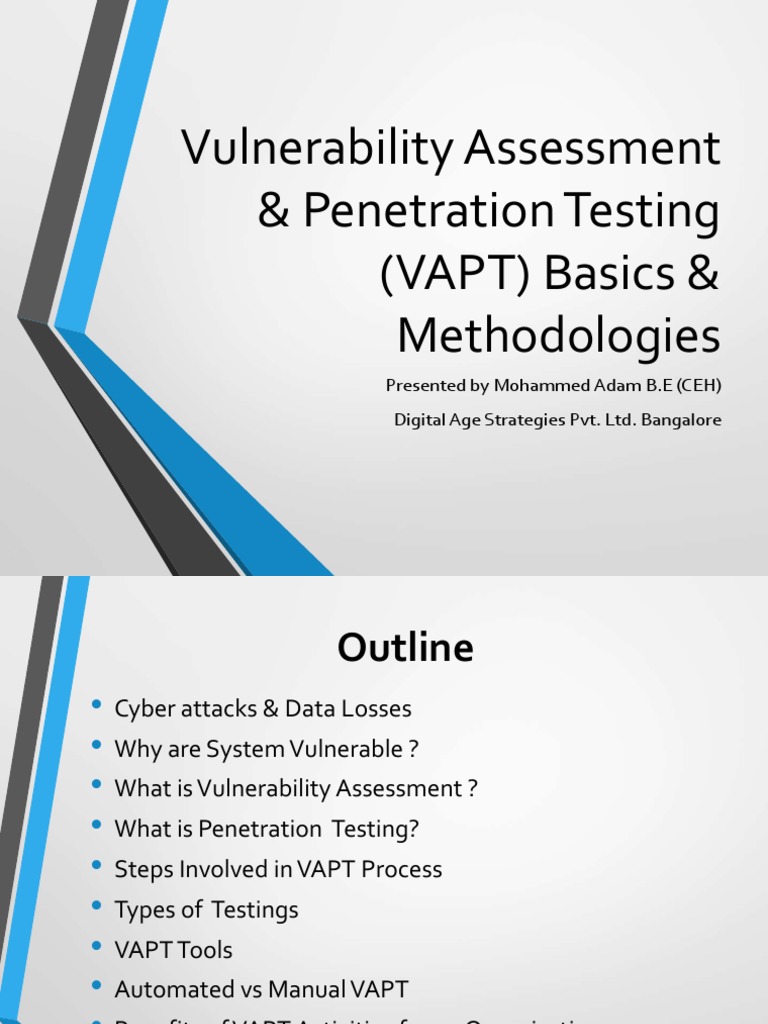 VAPT Basics and Methodologies Guide | PDF | Penetration Test ...