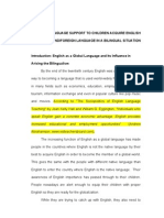 Family Language Support to Student Acquire English as a Foreign Language in a Bilingual Situation 2