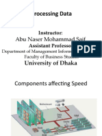 Processing Data: Instructor: Assistant Professor