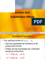 Chapter 5 Income and Substitution Effects