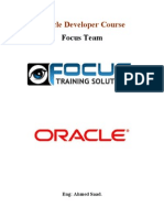 Oracle Developer Course