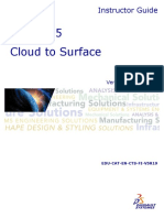 Catia V5 Cloud To Surface: Instructor Guide