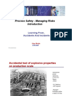 Process Safety - Managing Risks: Learning From.. Accidents and Incidents