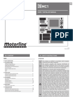 MC1 MC1: User / Installer Manual