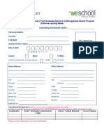 Wim Application Form