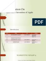 Presentation On: Innovative Invention of Apple